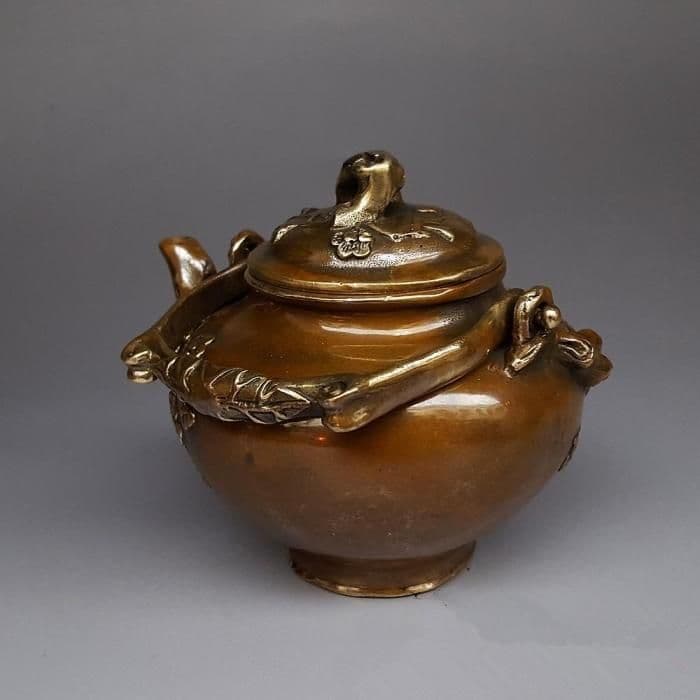 銅器 梅花壺 水筒 茶器 装飾品 工芸品 置物
