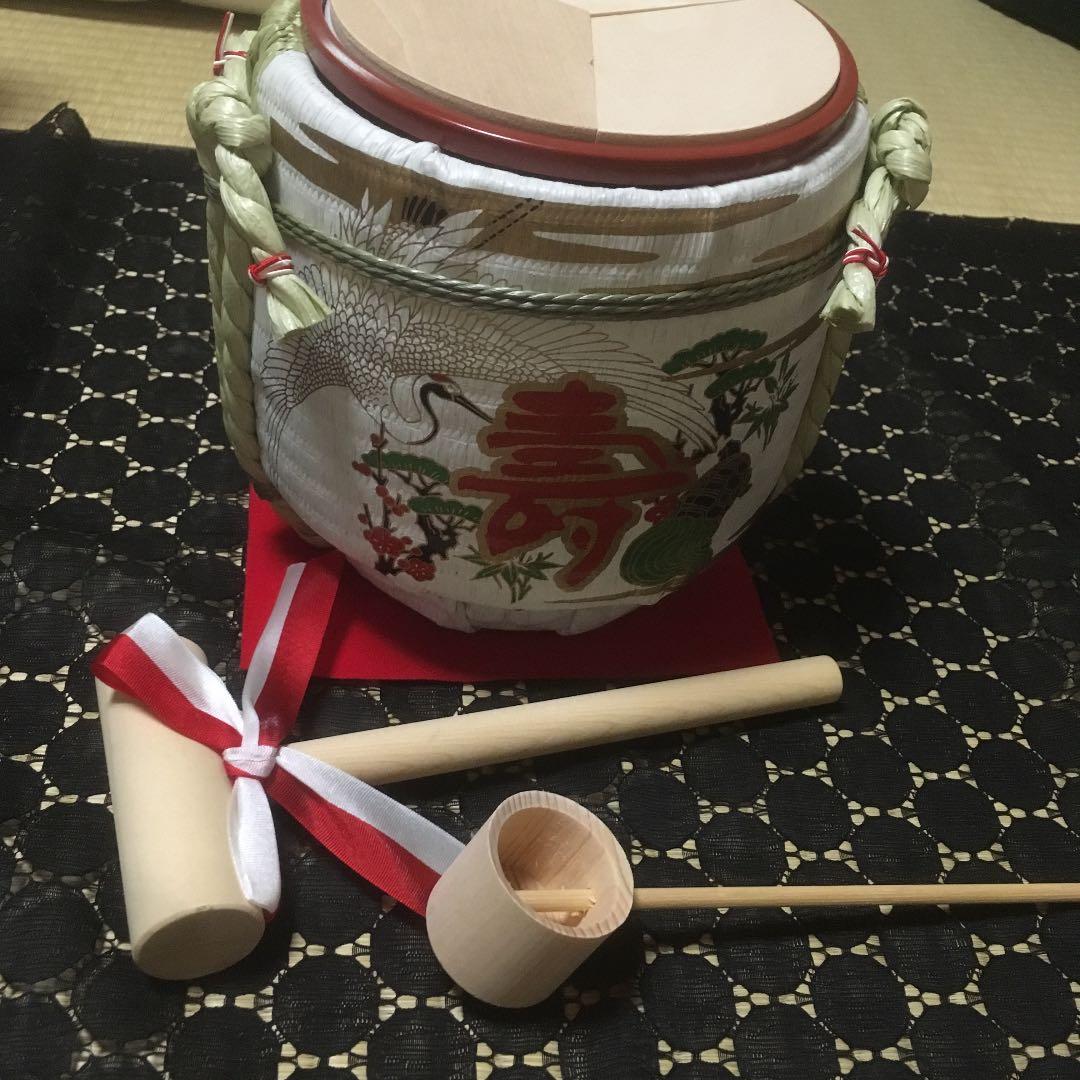 結婚式 ミニ鏡開き用 こも樽 6個セット