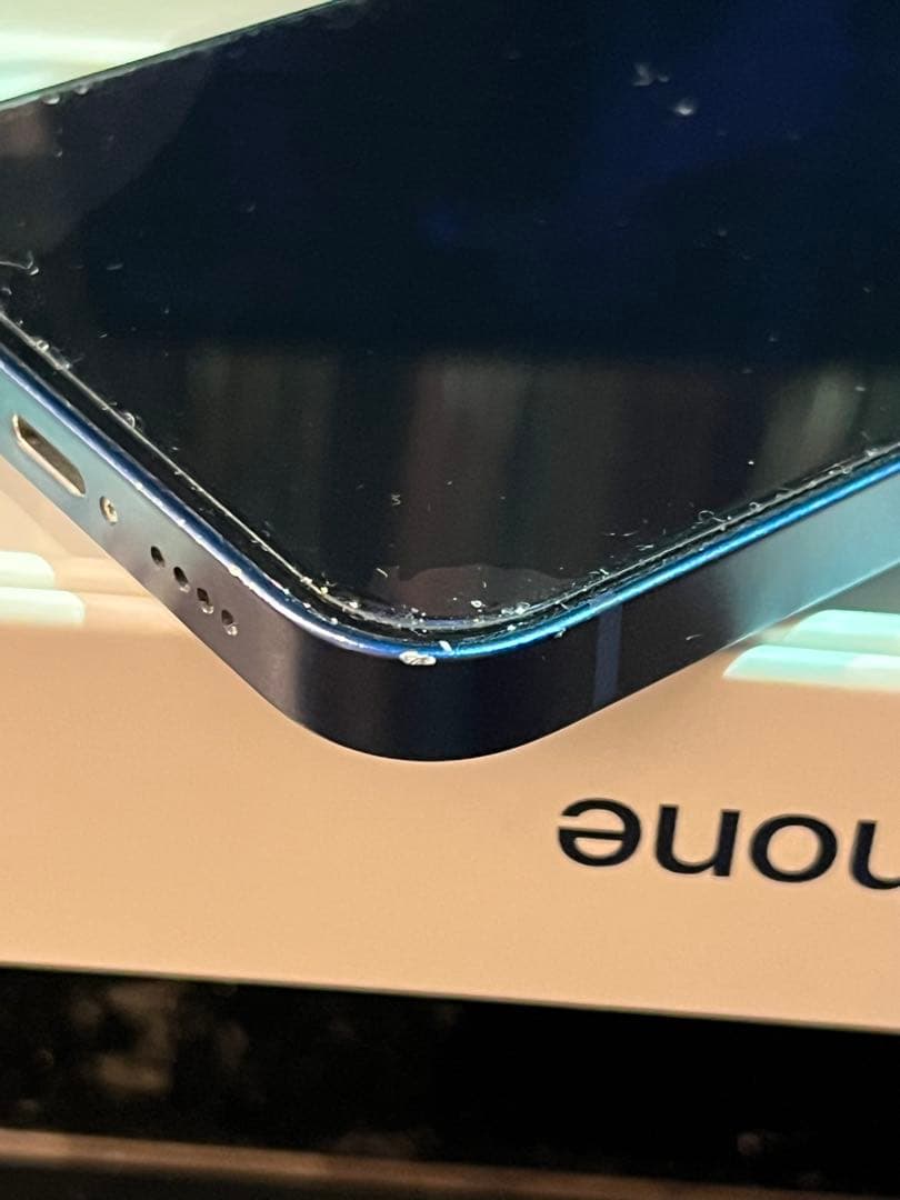 【概ね美品】 Apple iPhone 12 ブルー 本体 箱付き＋付属品多数有