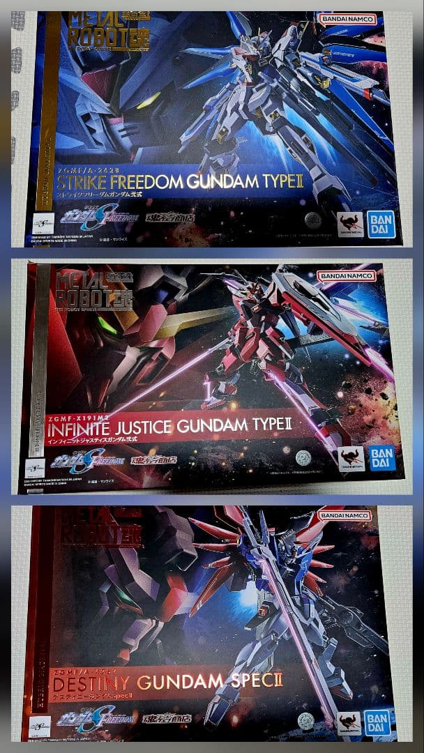 L ROBOT魂 ガンダムSEED FREEOM 3機セット