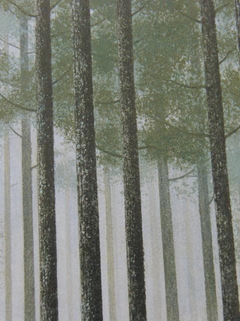 小泉智英、【朝靄】、希少な額装用画集より、美品、新品額装付