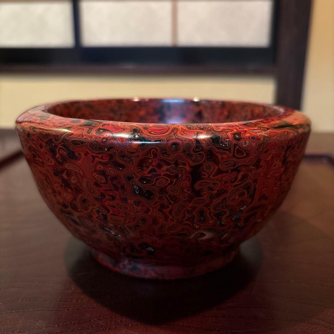 エガ　会津塗り　乾漆鉢　漆器　小鉢　菓子器　天然木　伝統工芸品　希少