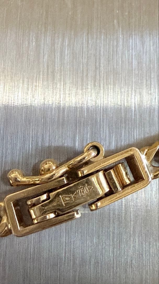 18金 喜平 6面ダブル　アンクレット 23cm.