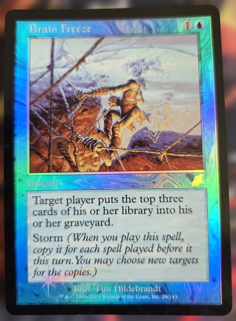 【思考停止/Brain Freeze】[SCG]　MTG　英語版　Foil　美品