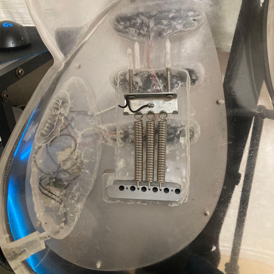 【希少シェイプ】タルボ（TALBO）型 アクリルギター 自作品／出音確認済み