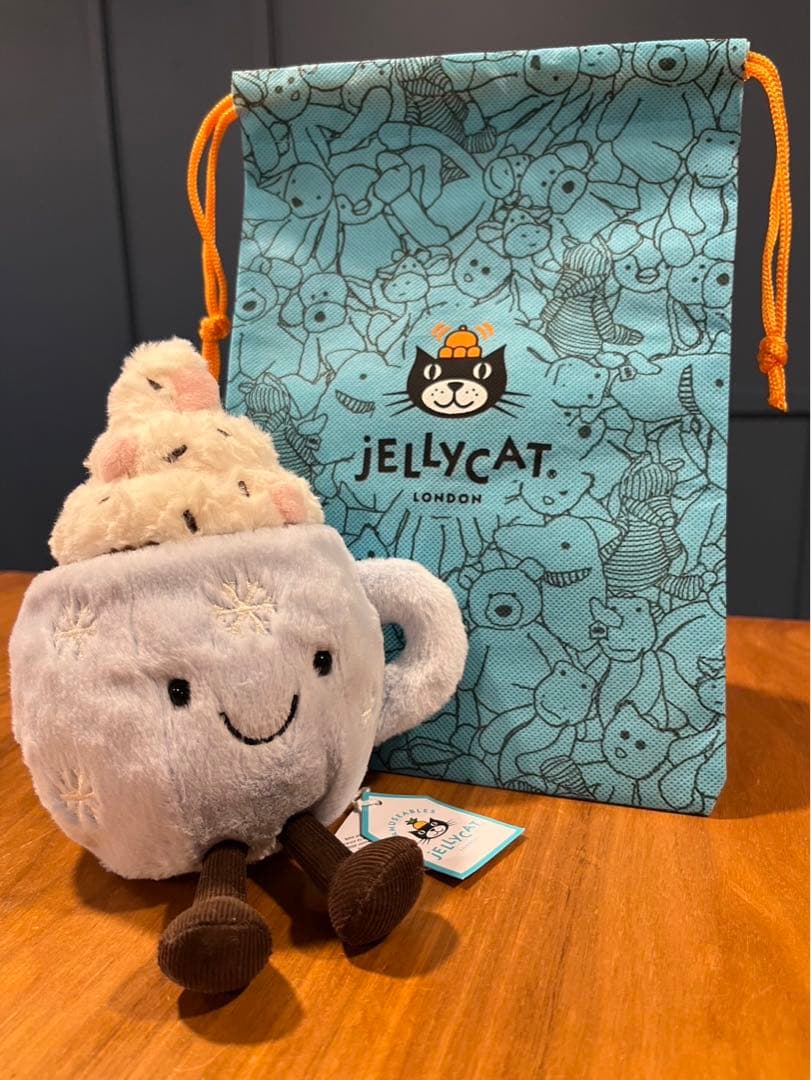 新品・巾着付き  ホットチョコ カップ ジェリーキャット