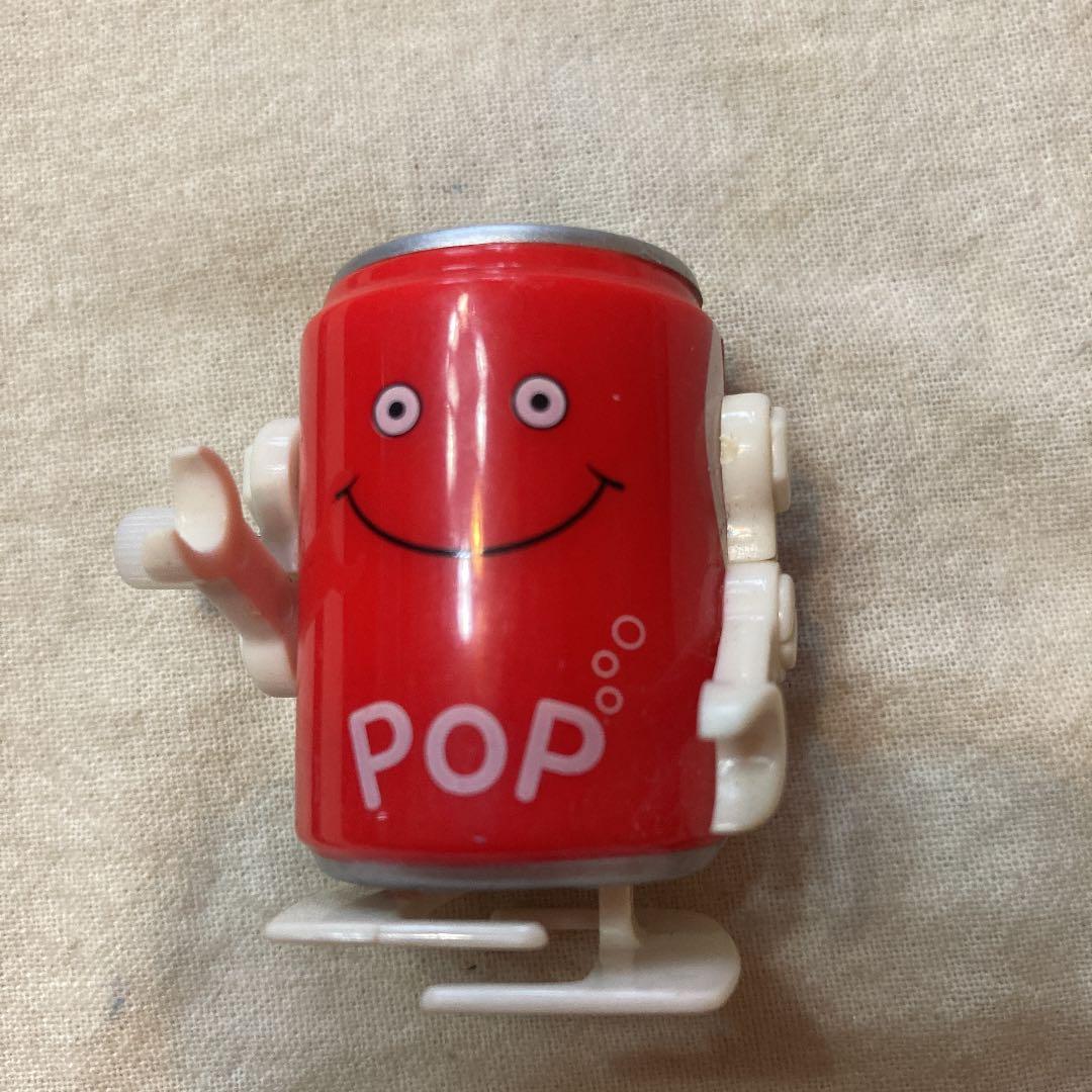 HANS ゼンマイ　トコトコ　ロボット　フィギュア　コーラ　缶　プラ