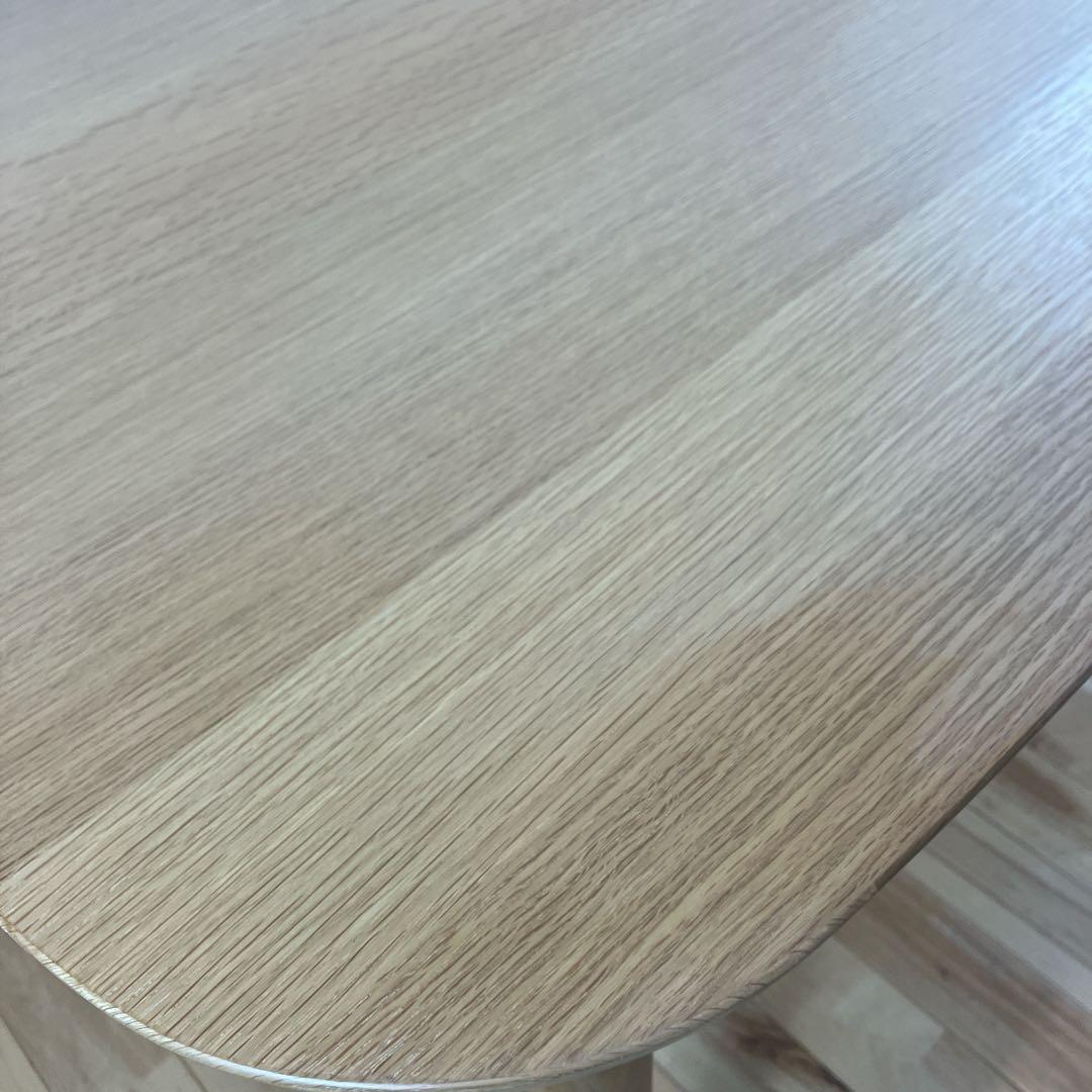 美品　廃盤　無印良品　オーク材　丸脚　ダイニングテーブル　幅150㎝