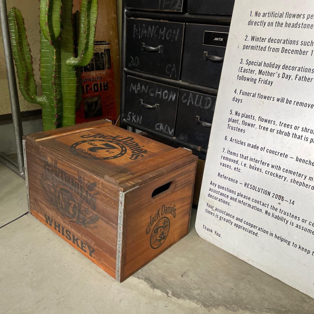 USA Jack Daniel's wooden box ジャックダニエル 木箱