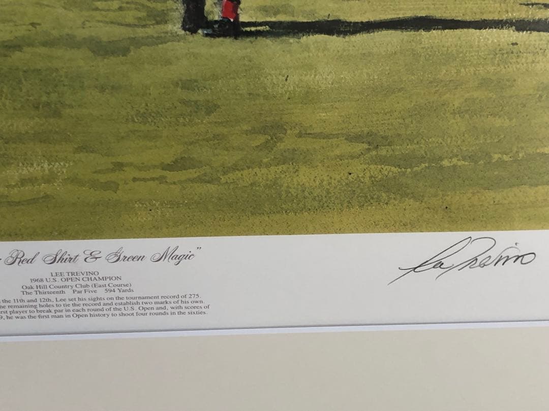 赤シャツ、トレビノ直筆サイン入り￼