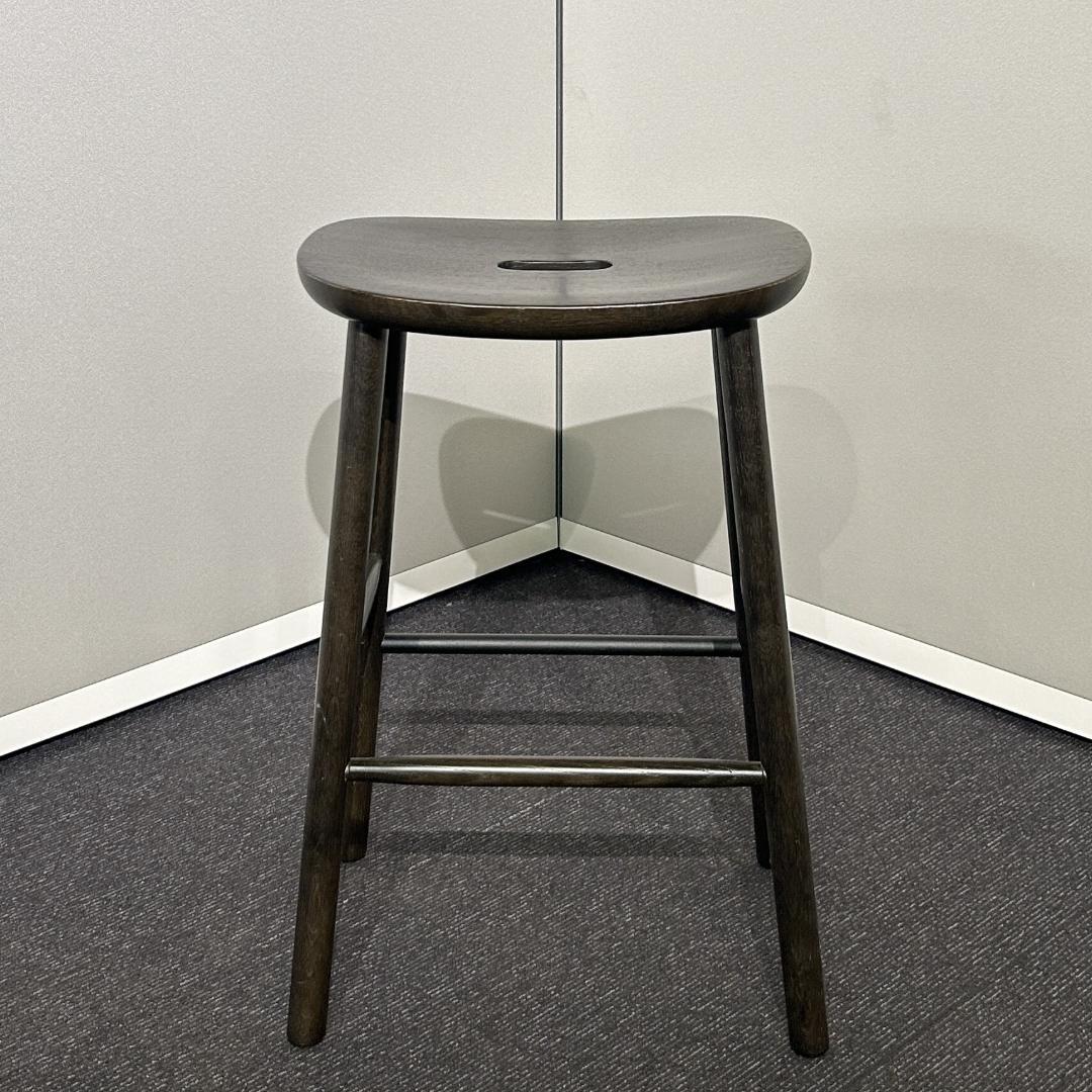 マルニ木工　T＆O　O2スツールMid　ナチュラルブラック　木製カウンターチェア