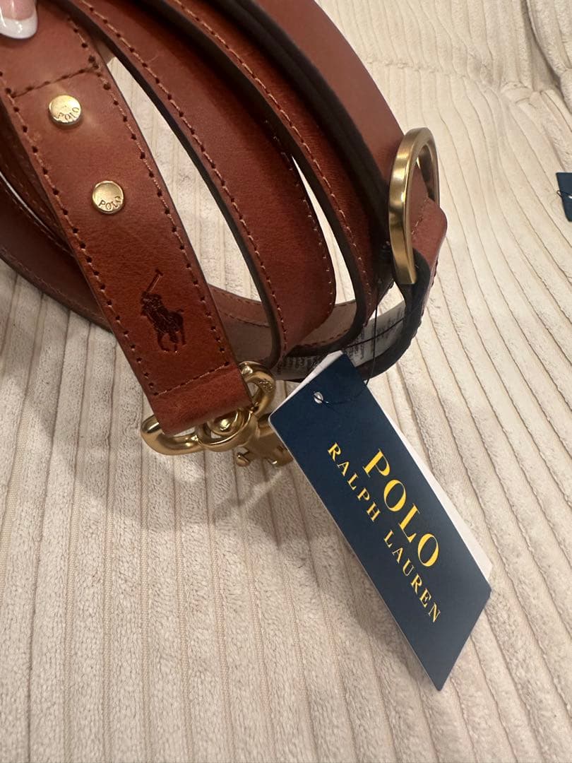 【新品未使用】【値下げ中】Polo Ralph Lauren 犬用リードブラウン