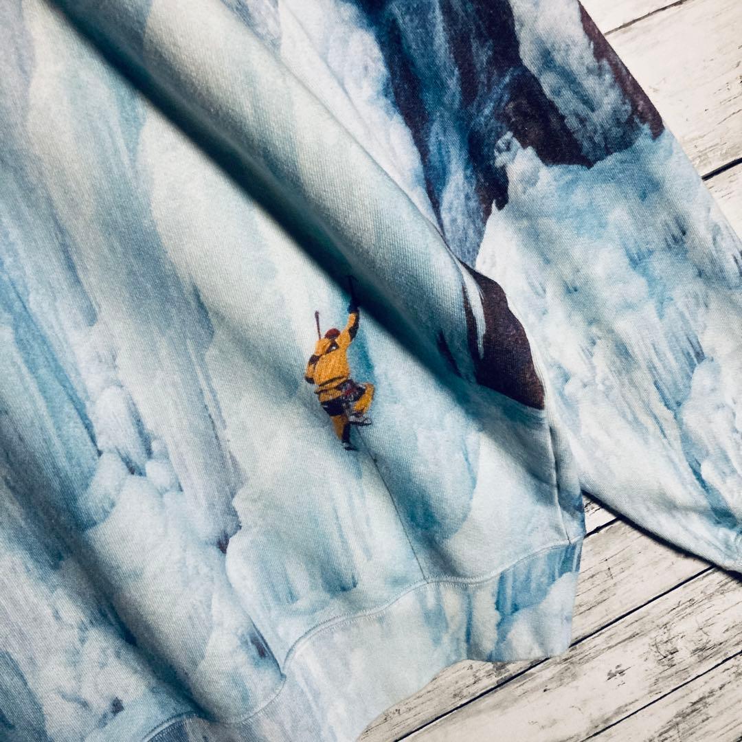 【限定コラボL相当】シュプリーム×ノースフェイス☆刺繍ロゴパーカー 正規品鑑定済