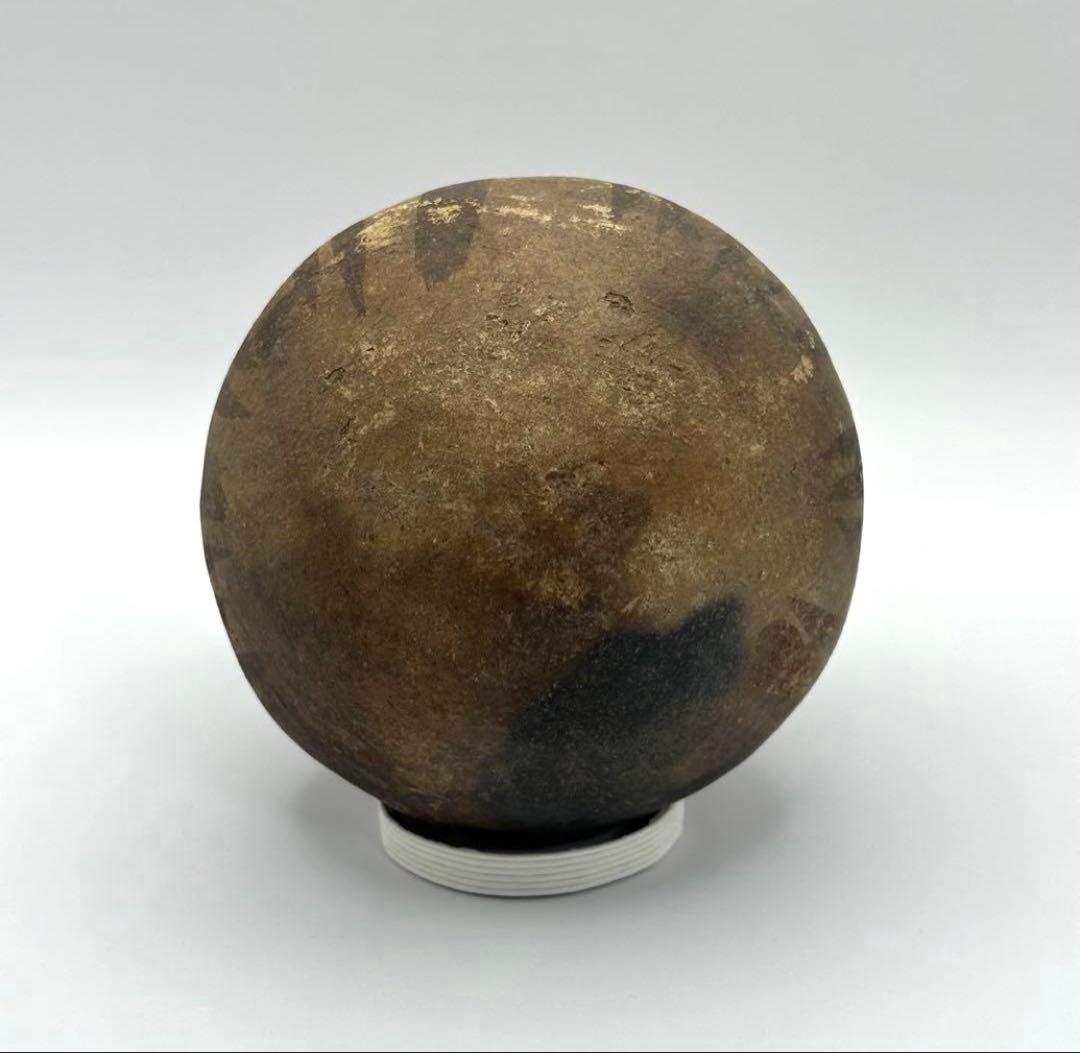 【土器】鑑定カード付 黄地黒彩壺 チャンカイ文化後期 プレコロンビア