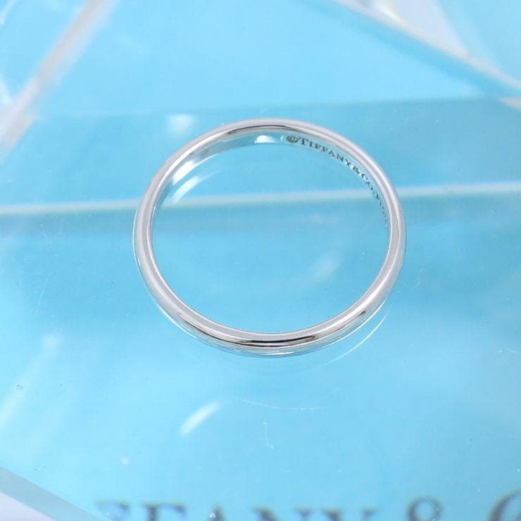 ティファニー　TIFFANY　PT950　6号　クラシックバンドリング　良品