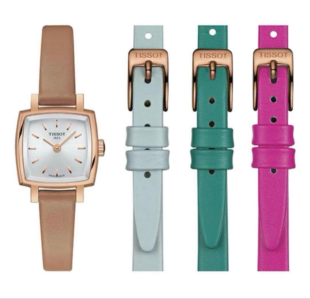 公式 レディース 腕時計 TISSOT ラブリー サマーセット レザー