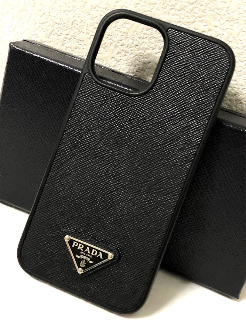 超美品✨PRADA iPhone14 Plus/Pro Maxギャランティー 黒