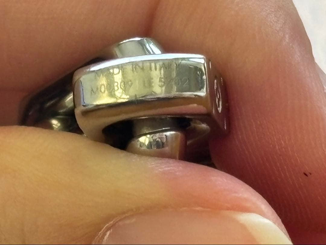 美品　ルイヴィトン ブレスレット モノグラム チェーン Ｍ 00309 シルバー