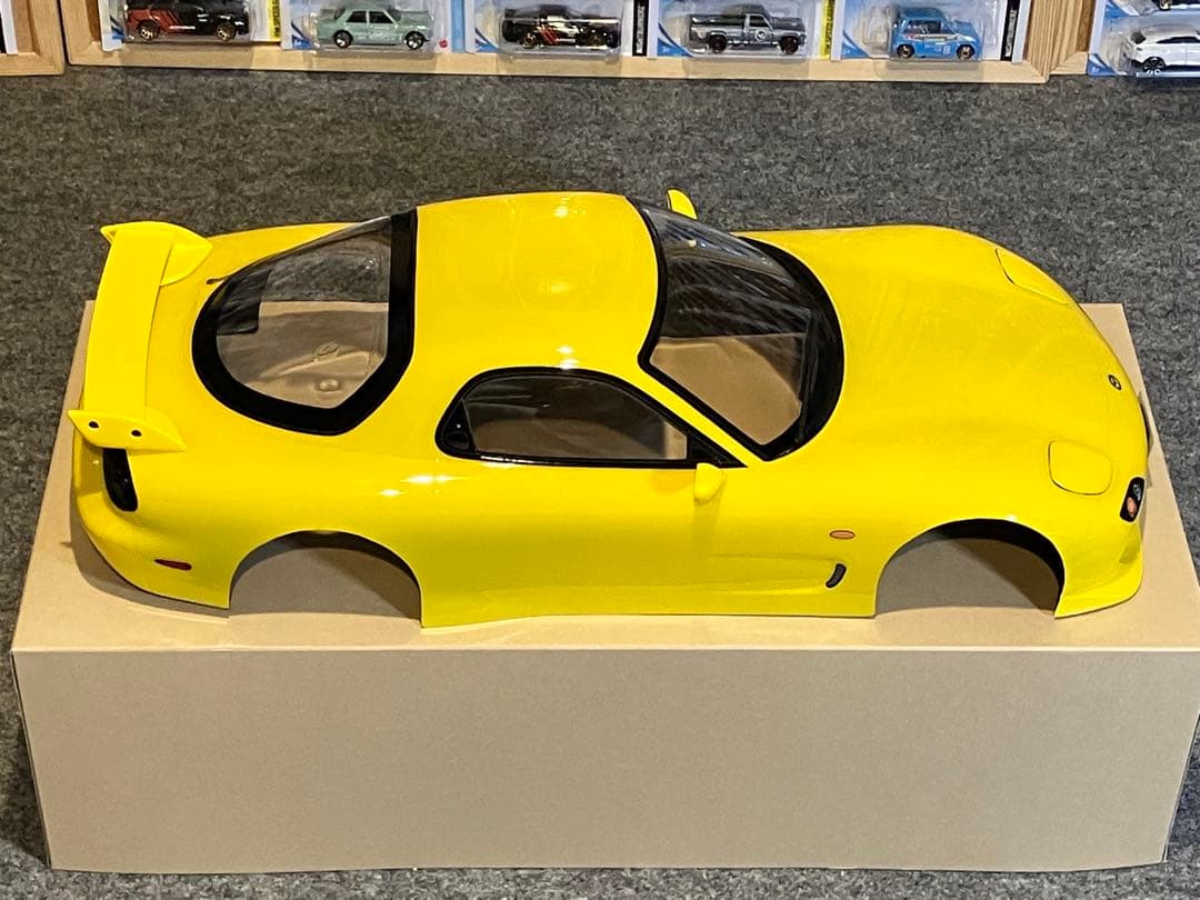 タミヤ ラジコン マツダRX-7 塗装済 スペアボディ イエロー