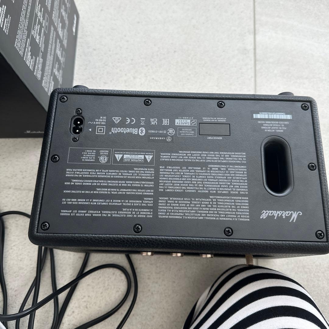 Marshall acton III BLACK マーシャル アクトン3