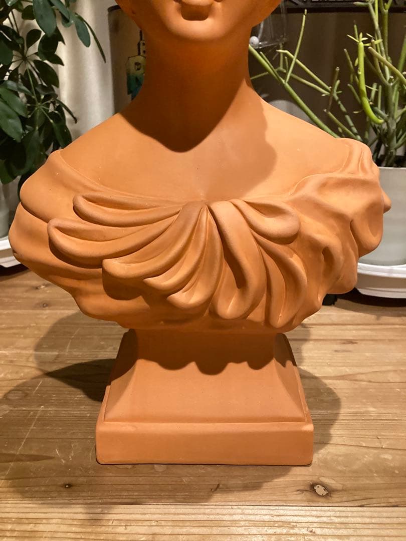 アンティーク女性像 テラコッタ　オブジェ 置物 インテリア　ポルトガル製