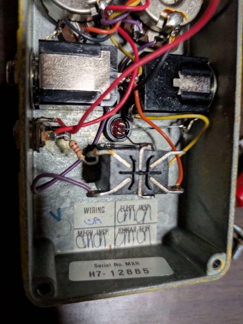 MXR distortion+　m104　87年初期ジムダン製　箱説明書付き