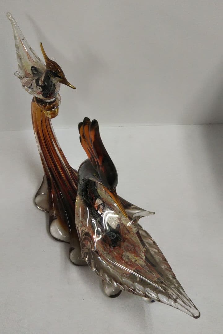 レトロ 吹きガラス/ガラス細工/工芸品/ハンドメイド/置物