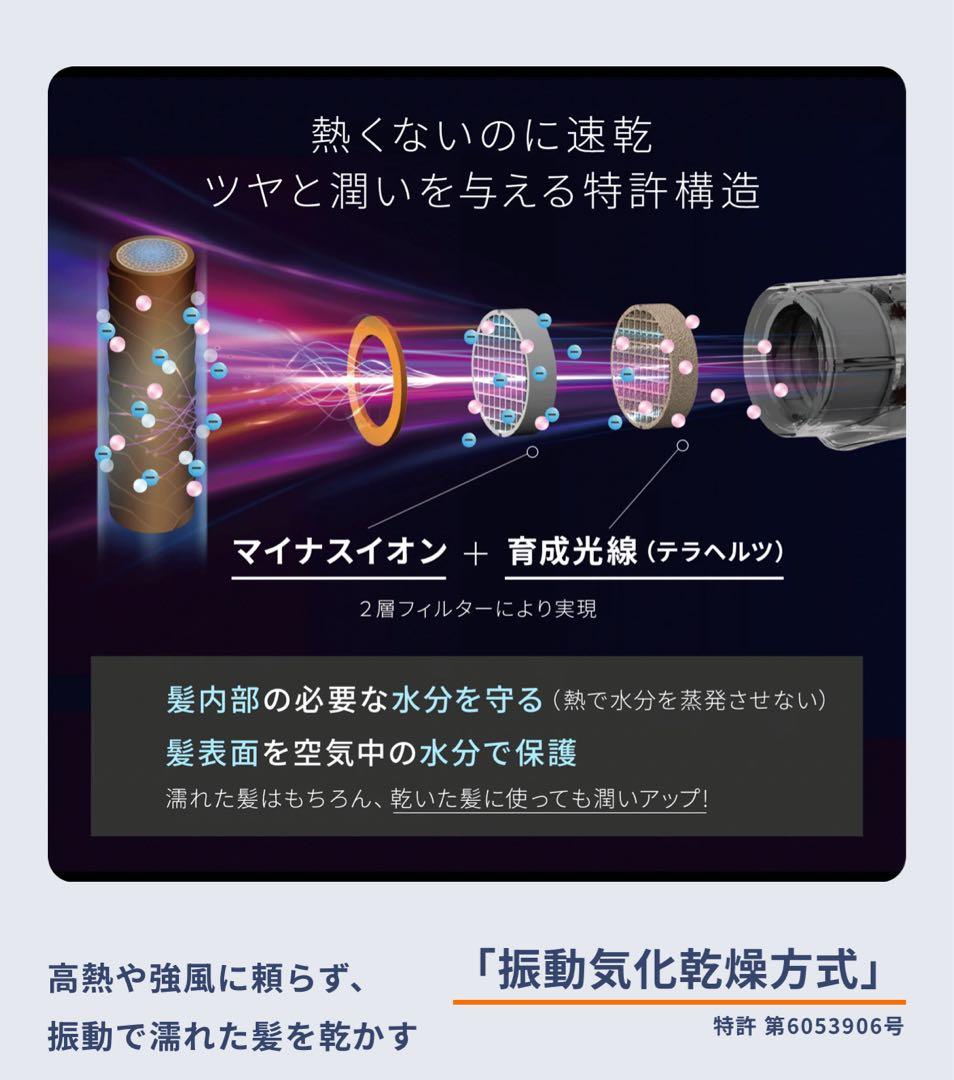 【新品未開封】LOUVREDO 復元ドライヤー mini ブラック 正規品