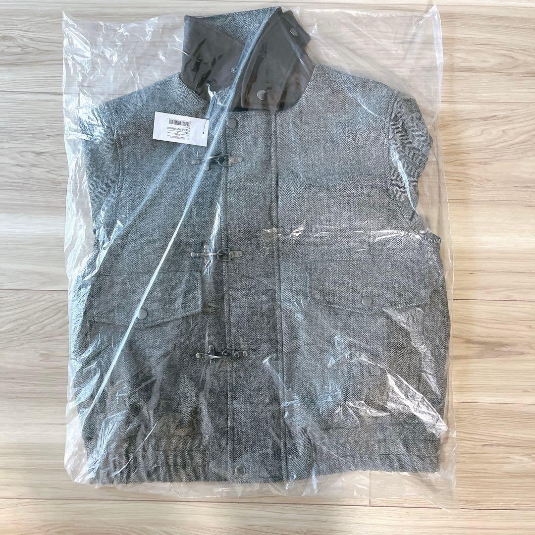 CLEL ウールブレンドヘリンボーンツイードファイヤーマンブルゾン　M 新品