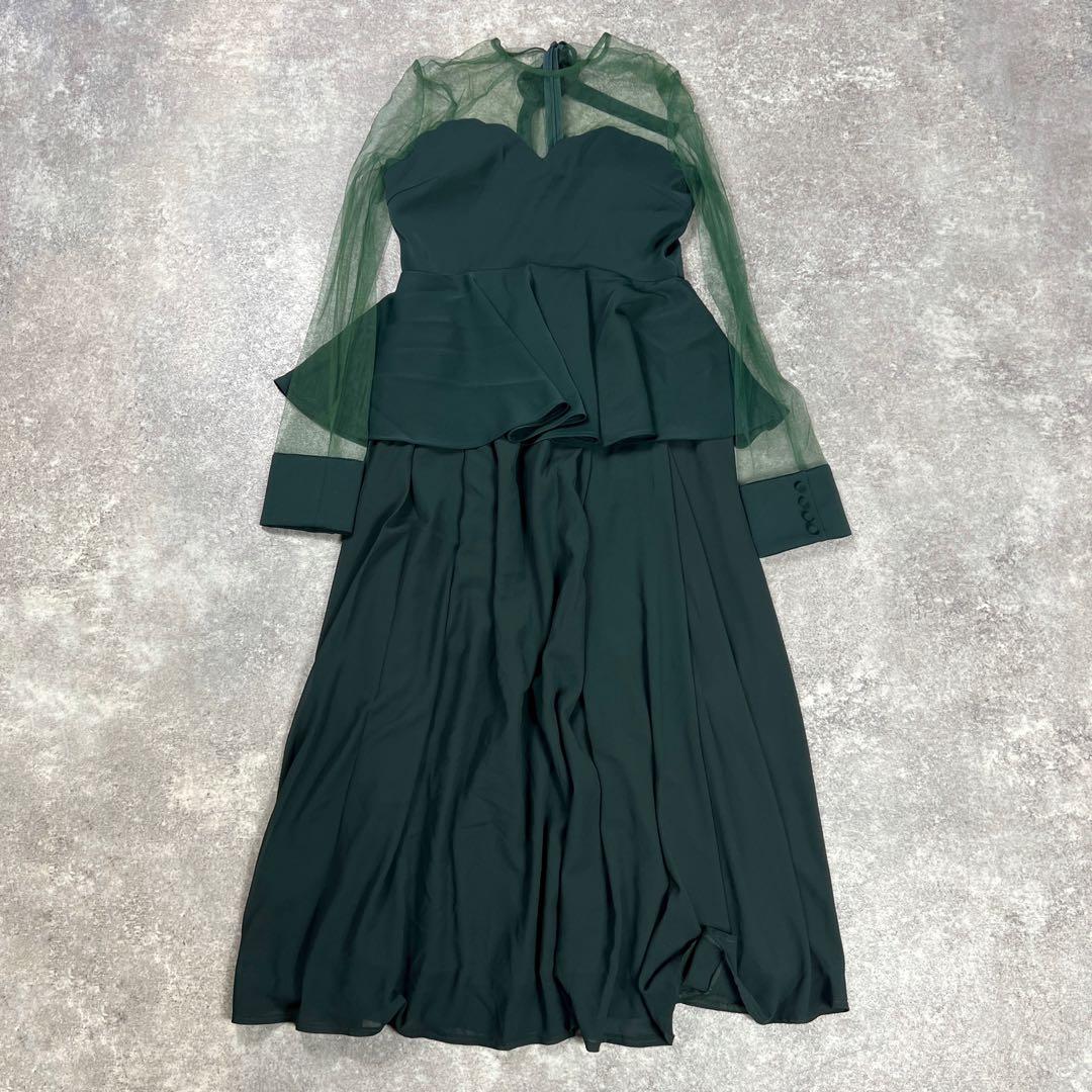 Ameri アメリ SOPHISTICATED PEPLUM DRESS