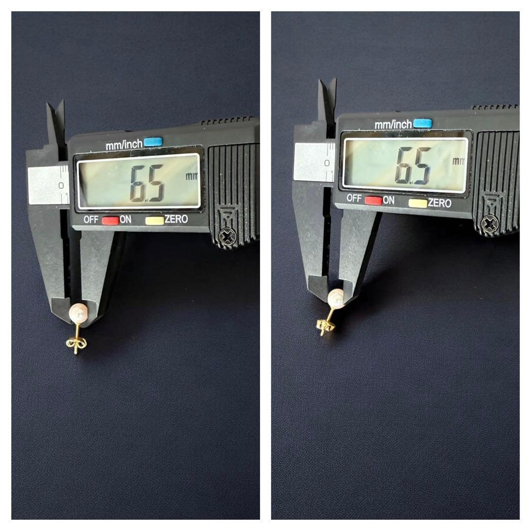 【最高峰】ミキモト　オーロラ　花珠級　ピアス　K18 アコヤ　パール　本真珠