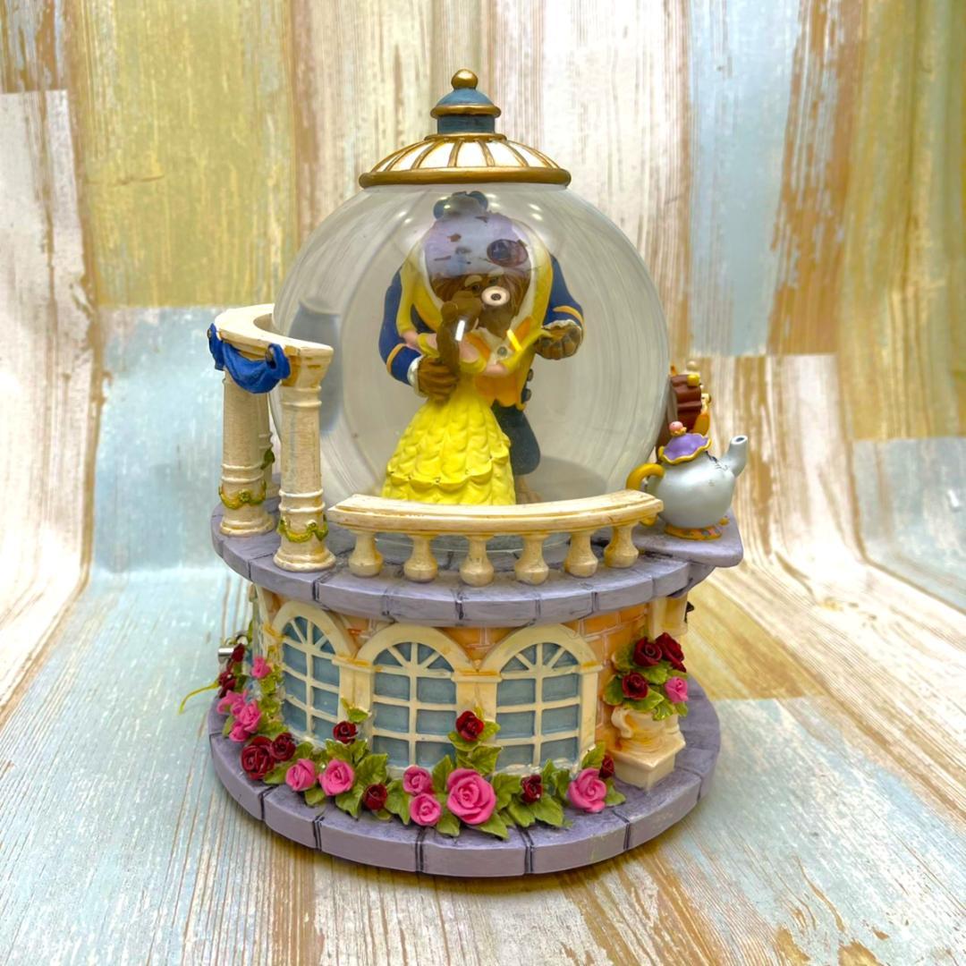 美女と野獣 ベル ルミエール スノーグローブ スノードーム オルゴール