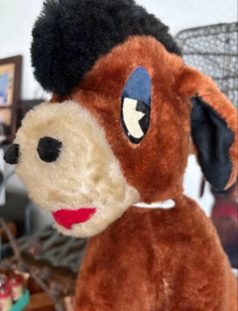 アメリカン雑貨 used レトロなロバのぬいぐるみ