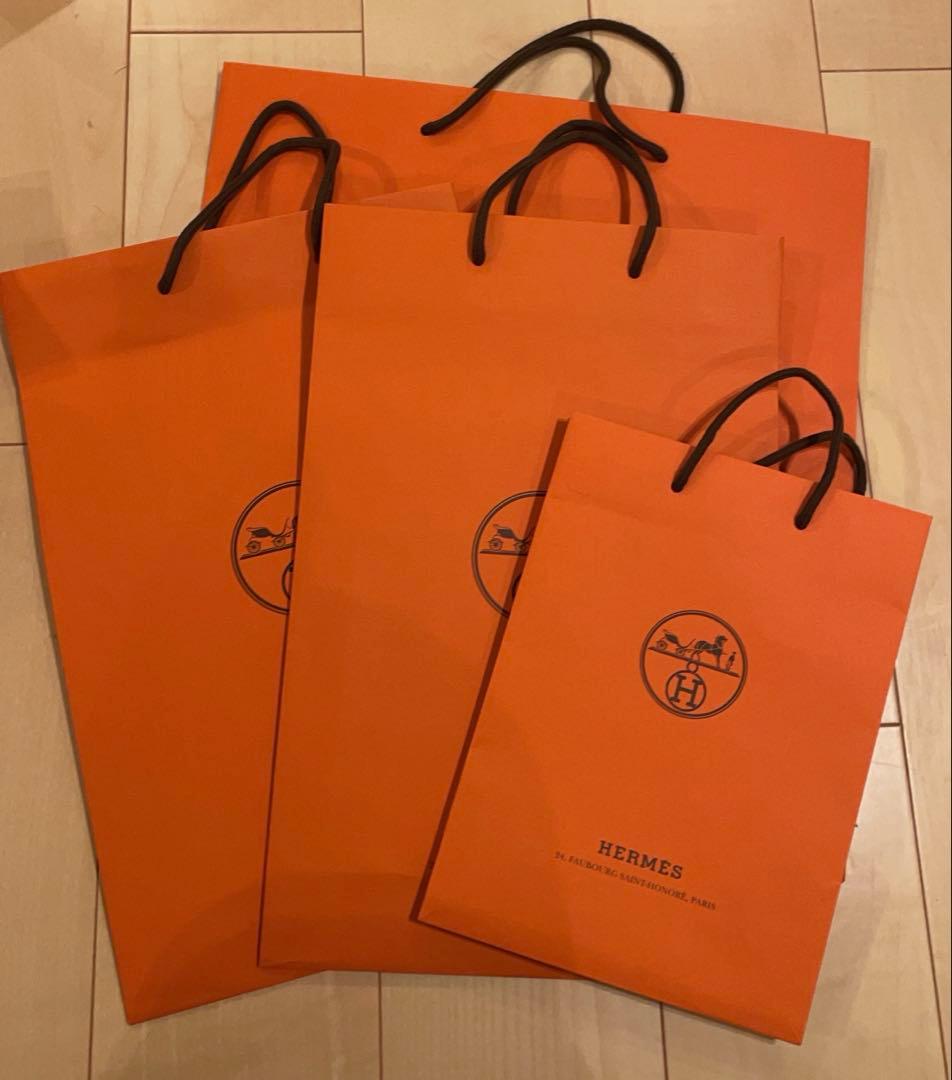 HERMES オレンジボックス　空箱　ショップ袋