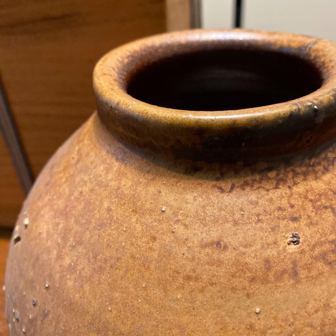 備前焼 花瓶　共箱骨董品処分品