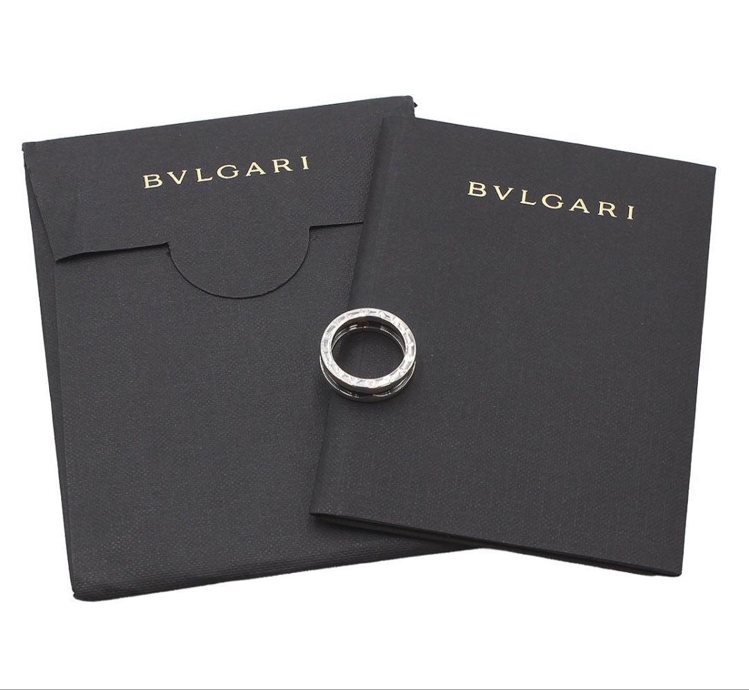 R2786 ブルガリ #53 SV925×黒セラミック B-zeroリング　指輪