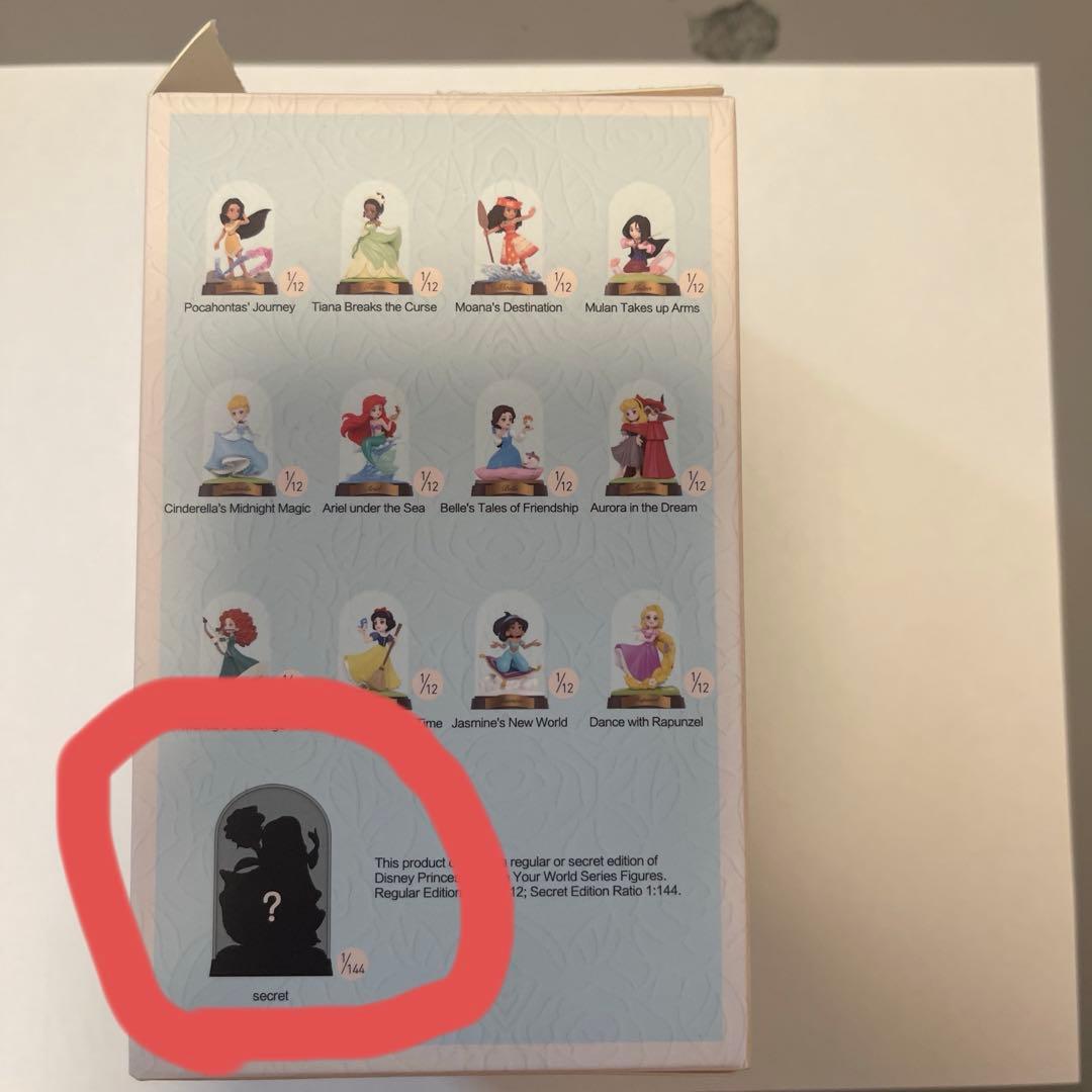 シークレットPOP MART Belle ディズニープリンセスフィギュア