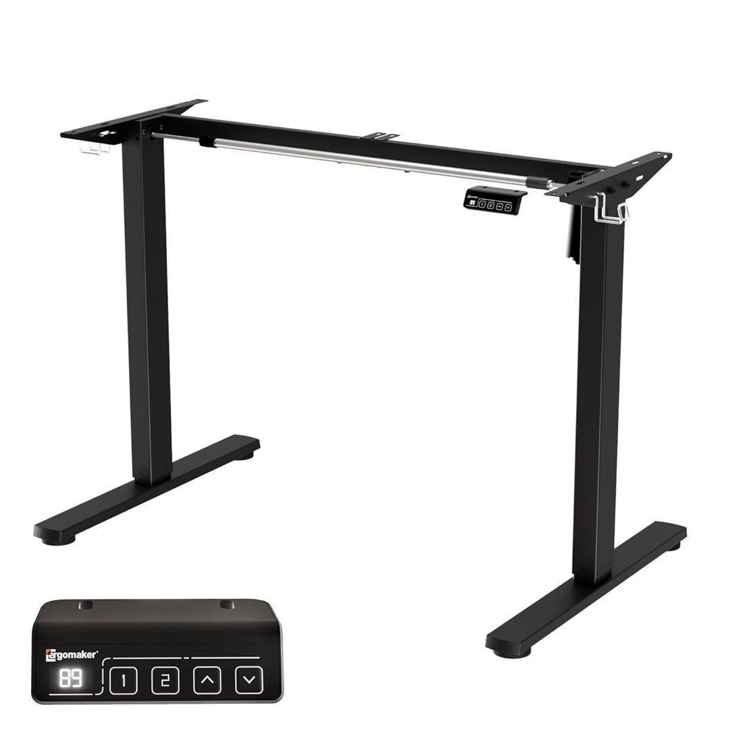 【美品】Ergomaker 昇降デスク脚のみ　ブラック