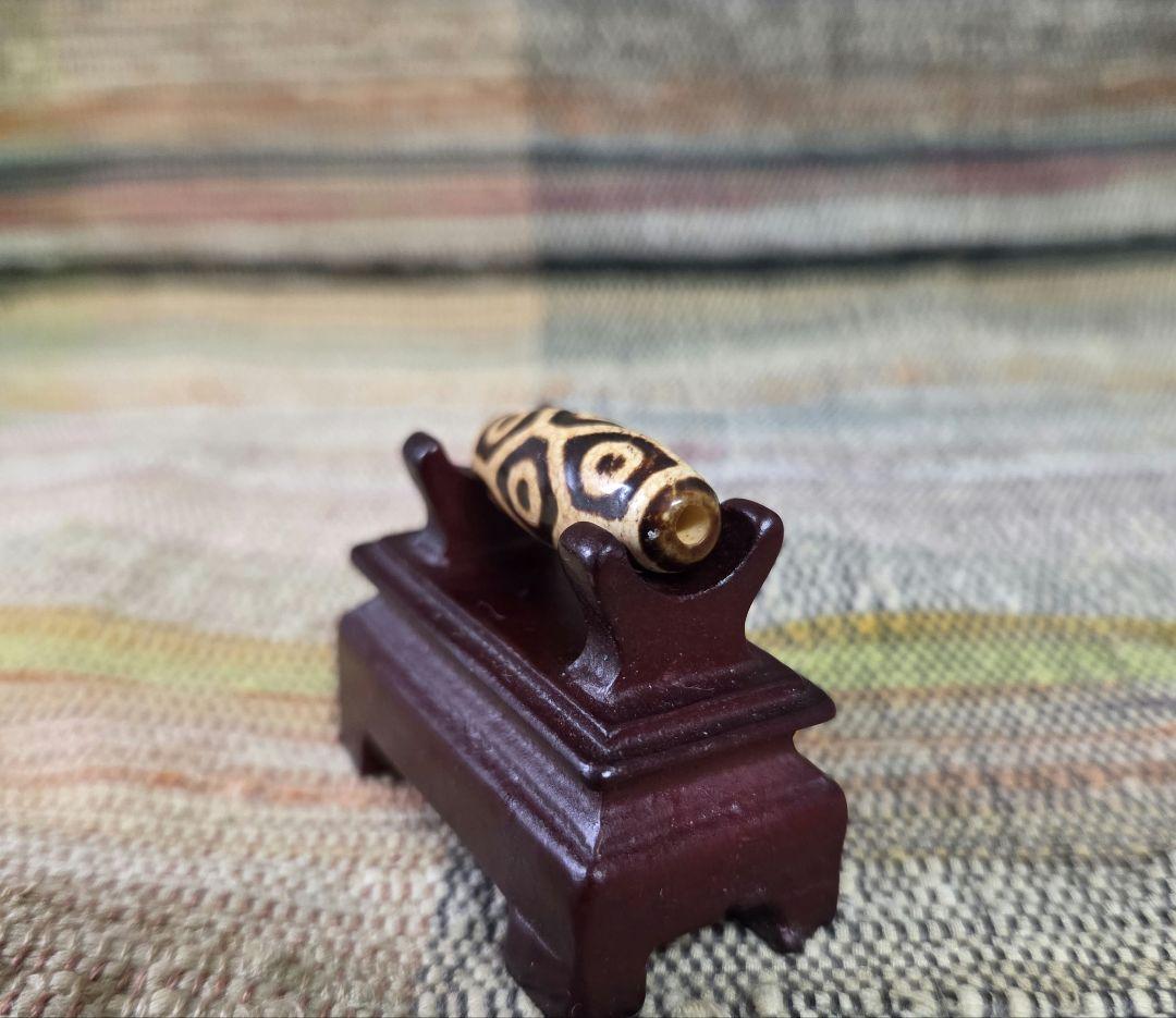 908　天珠　上肯　亀甲長壽九眼天珠　dzibeads！