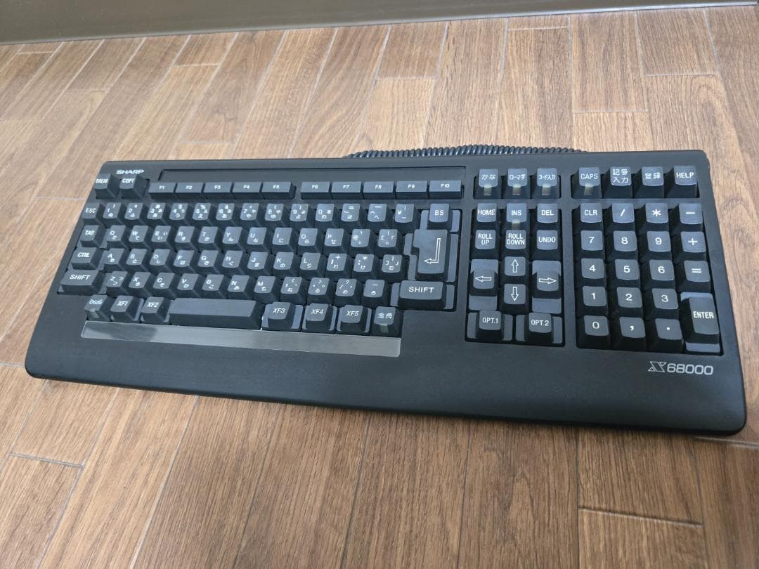 X68000純正キーボード DSETK0022CE02 ブラック 外観極上