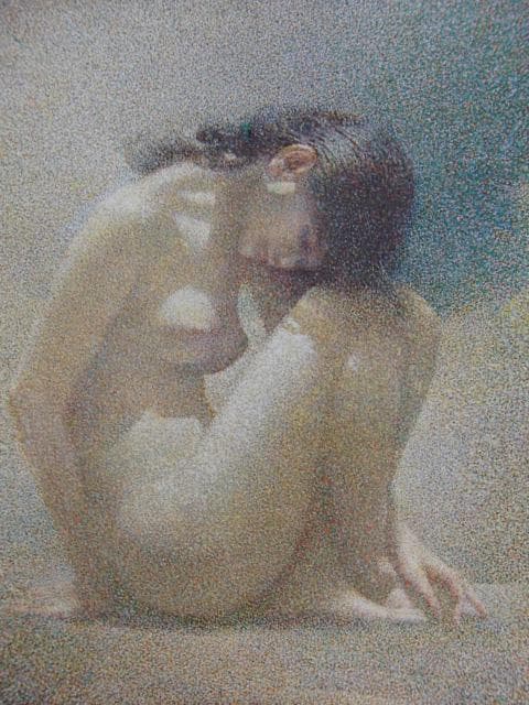 松澤茂雄【微光】希少な額装用画集より、状態良好、新品高級額装付