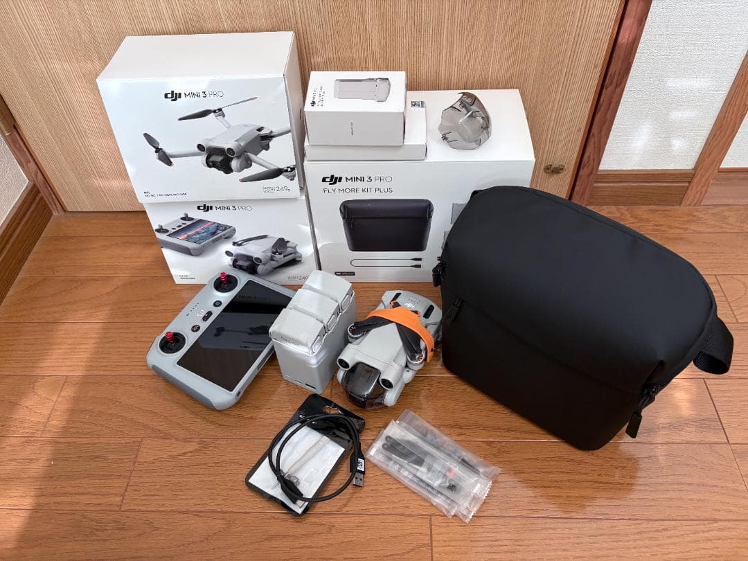 【美品】DJI Mini 3 Pro Fly More コンボ+社外アクセサリー