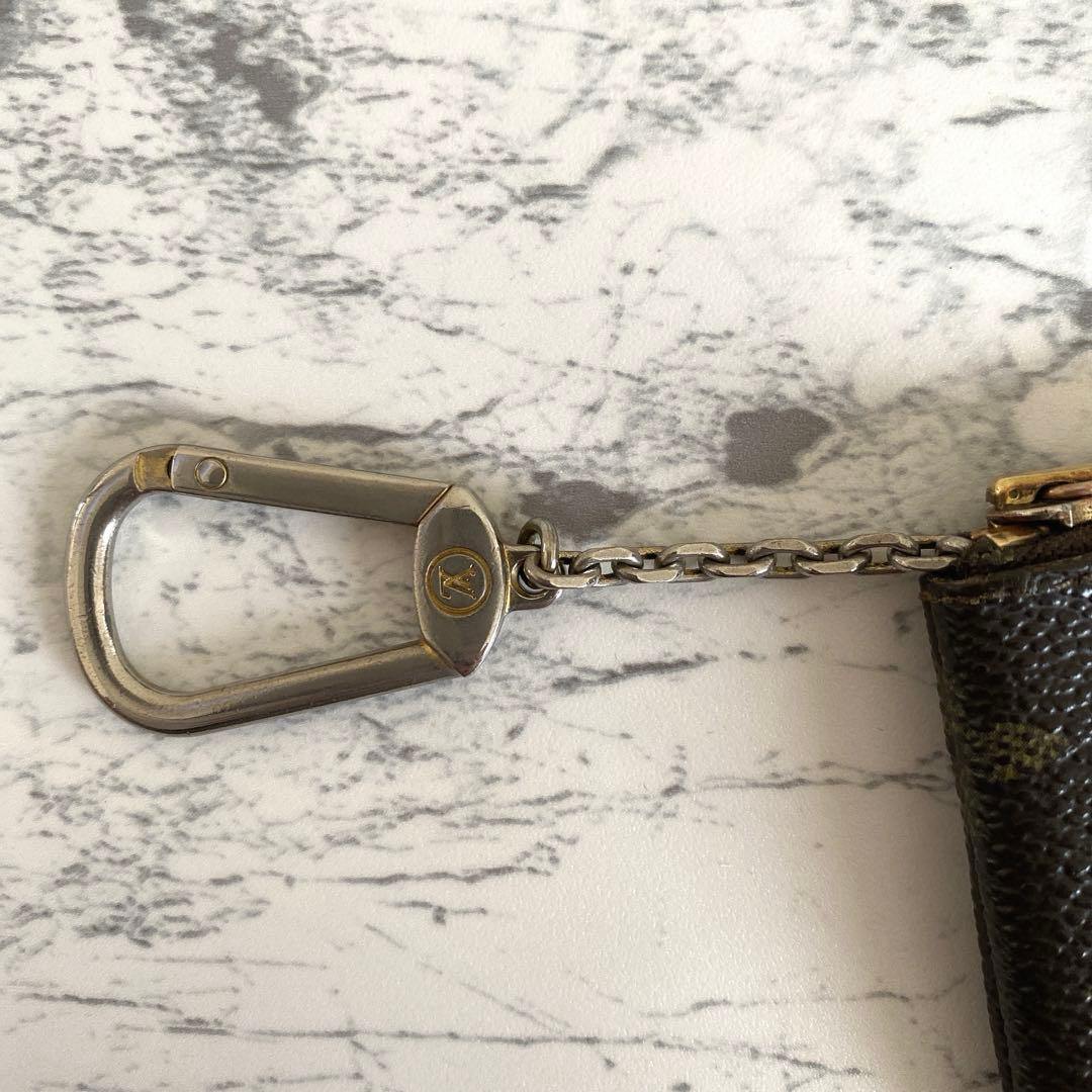 ルイヴィトンポシェットクレモノグラム　キャンバス　ケース　キーリング