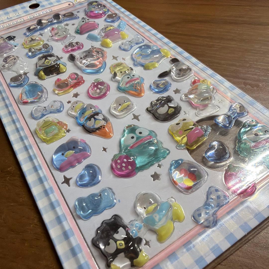 サンリオ　ボンボンドロップシールぷくぷくシール　8枚セット