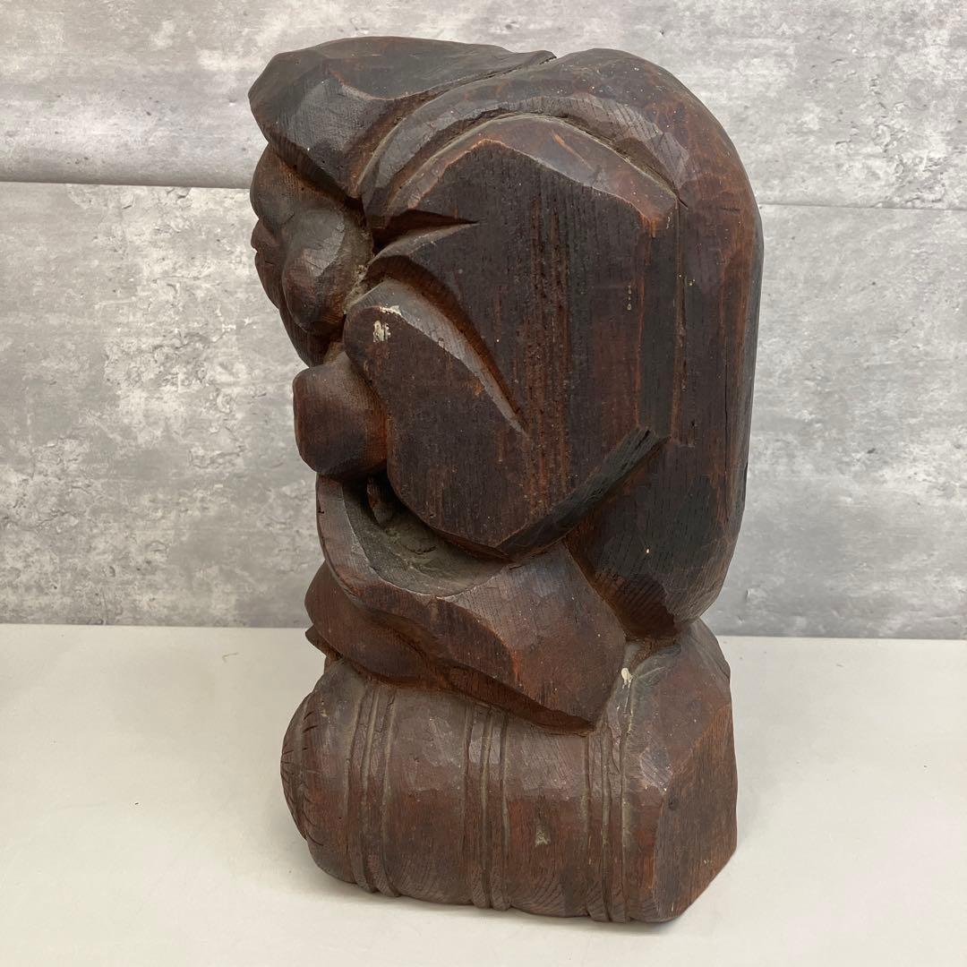 アンティーク 骨董 木製 木彫り 木彫 彫刻 恵比寿 大黒天 七福神 縁起物