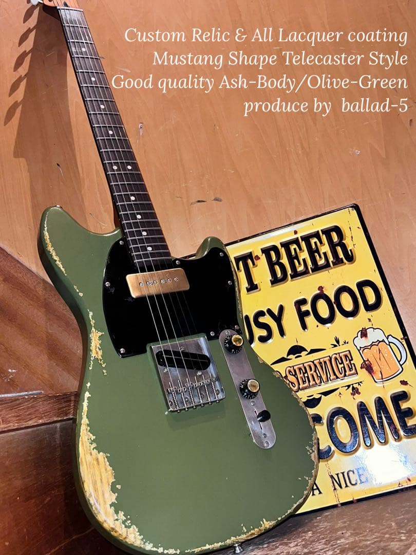 ⭐︎Custom Relic Mustang shape Telecaster⭐︎