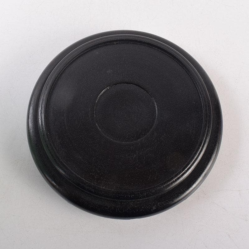 七宝焼　花文　花瓶　唐木台付　共箱　M　R8887H