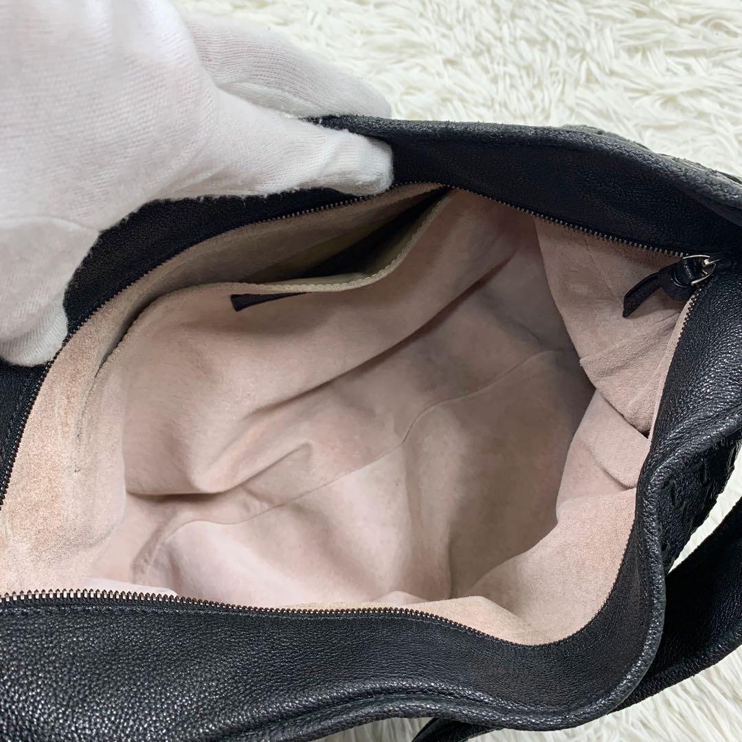 【✨極美品✨】ボッテガヴェネタ ホーボーバッグ イントレチャート ブラック