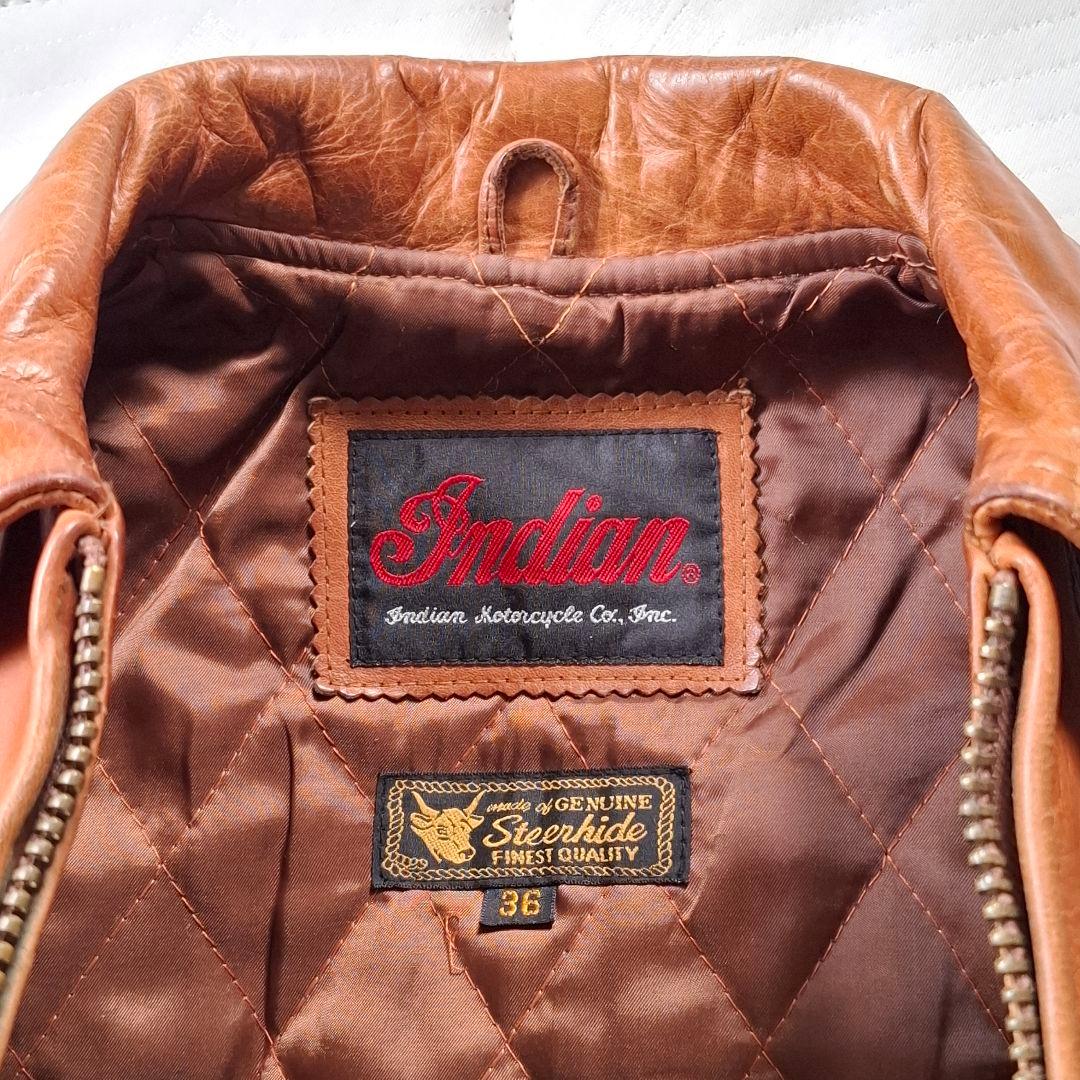 インディアン　シングルライダース レザー 36