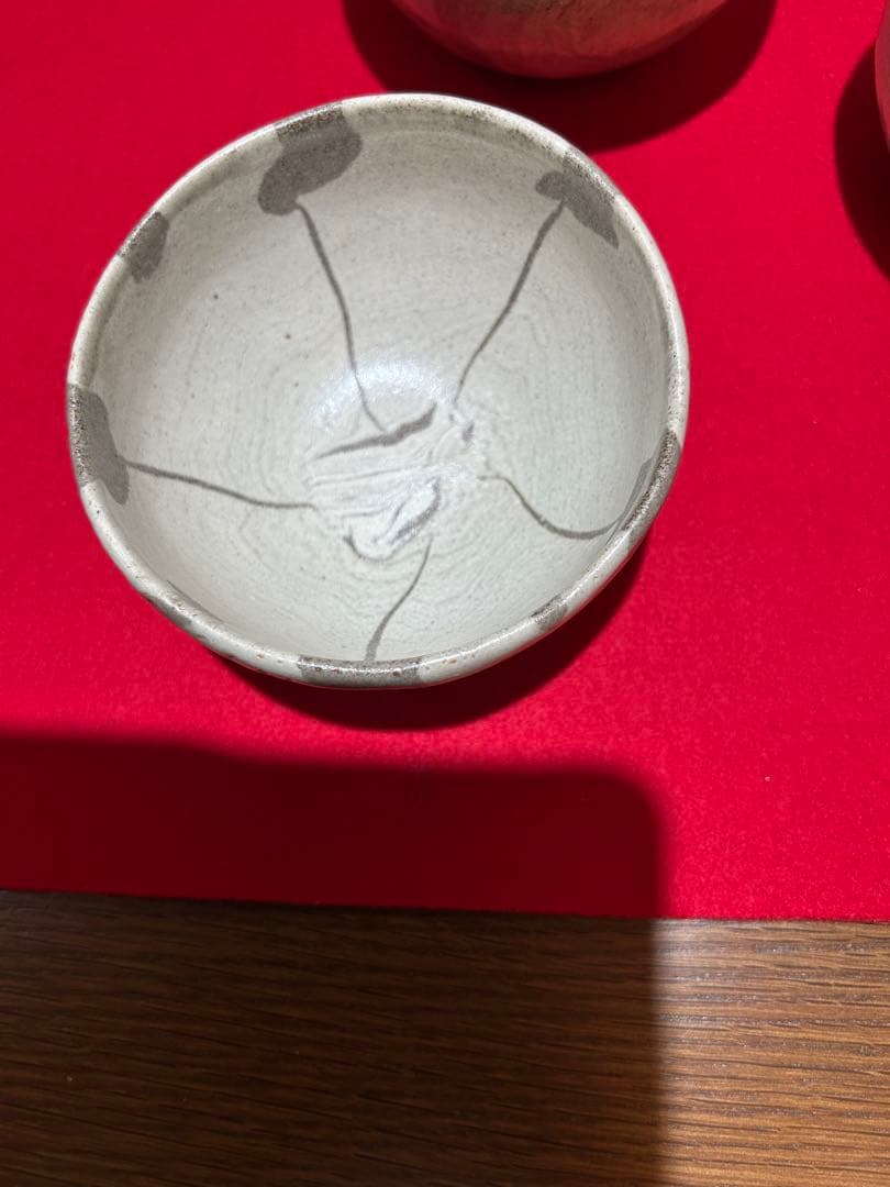 人間国宝 松井康成　練上椀　小鉢5客共　箱あり